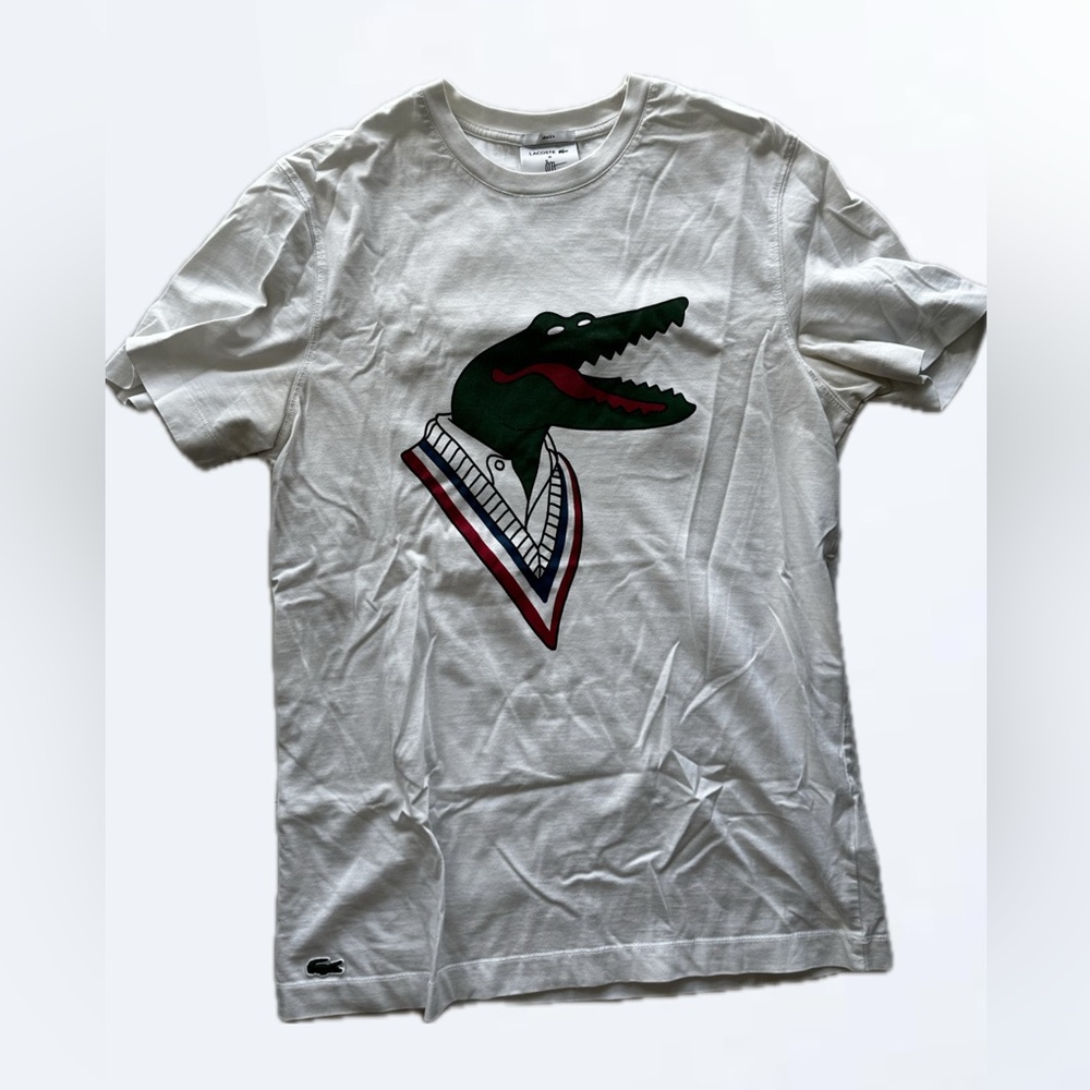 Lacoste x Jean-Michel Tixier Unisex Cream T-Shirt